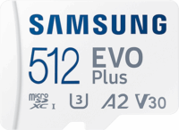 Samsung 512GB EVO Plus (2021) microSDXC UHS-I CL10 Memóriakártya + Adapter