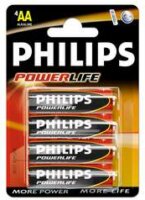Philips AA ceruzaelem 1.5V PowerLife alkaline 4db/cs blisteres