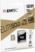 Emtec 128GB Elite Gold microSDXC UHS-I CL10 Memóriakártya + Adapter