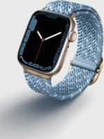 Uniq Aspen Designer Edition Apple Watch S3/4/5/6/7 Fonott szíj 38/40/41mm - Kék