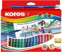 Kores Korellos Filctoll készlet - Vegyes színek (24 db / csomag)