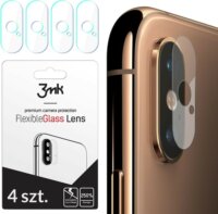 3MK HybridGlass FlexibleGlass Apple iPhone XS kamera védő üveg (4db)