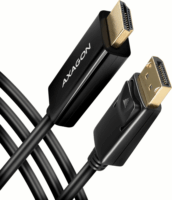 Axagon DisplayPort v1.4 - HDMI kábel 1.8m - Fekete