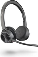 Poly Voyager 4320 UC Teams USB-A/Wireless Headset - Fekete
