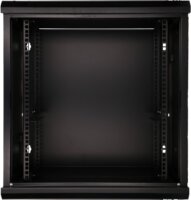 Extralink 19" Fali rack szekrény 12U 600x450mm - Fekete