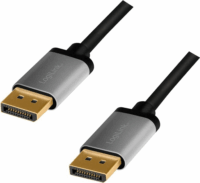 LogiLink DisplayPort - DisplayPort v1.2 kábel 3m - Fekete/Szürke