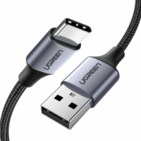 Ugreen 60128 USB-A apa - USB-C apa 2.0 Adat és töltőkábel - Fekete (2m)