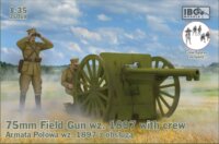 IBG 75mm Field Gun wz. 1897 with Polish Artill ágyú műanyag modell (1:35)