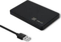 Qoltec 51862 2.5" USB 2.0 Külső HDD/SSD ház - Fekete