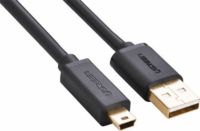 Ugreen 10354 USB-A apa - Mini USB apa 2.0 Adat és töltőkábel - Fekete (0.5m)