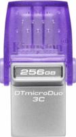 Kingston 256GB DataTraveler microDuo 3C USB 3.2 Pendrive - Lila/Ezüst