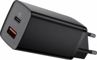 Baseus GaN2 Lite Quick Travel Charger USB/USB-C Hálózati töltő - Fekete (65W)