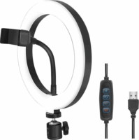 Logilink AA0151 4"-7" LED körlámpa okostelefonhoz - Fekete