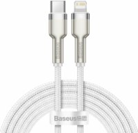 Baseus Cafule Series USB-C apa 2.0 - Lightning apa Adat és töltőkábel - Fehér (2m)