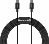 Baseus Superior Series USB-C apa - USB-C apa 2.0 Adat és töltőkábel - Fekete (1m)