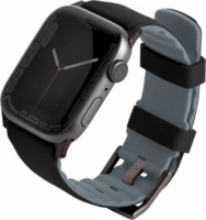 Uniq Linus Airosoft Apple Watch S1/2/3/4/5/6/7/SE Szilikon szíj 42/44/45mm - Fekete