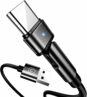 USAMS U60 USB-A apa - USB-C apa Töltőkábel - Fekete (1m)