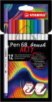 Stabilo Pen 68 brush ARTY Rostirón készlet - Vegyes színek (10 db / csomag)