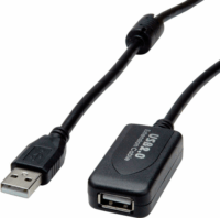 Value S3116 USB-A apa - USB-A anya Hosszabbító kábel - Fekete (15m)