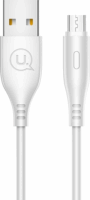 USAMS SJ268USB02 USB-A apa - Micro USB apa 2.0 Adat és töltőkábel - Fehér (1m)