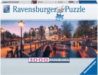 Ravensburger Este Amsterdamban - 1000 darabos panoráma puzzle