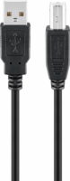 Goobay 68900 USB-A apa - USB-B apa 2.0 Nyomtató kábel - Fekete (1.8m)