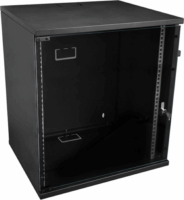 S-Link 19" Fali rack szekrény 12U 530x400mm - Fekete
