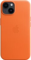 Apple iPhone 14 gyári Magsafe Bőr Tok - Narancssárga