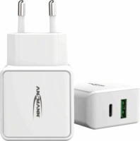 Ansmann Home Charger HC218PD Hálózati USB-A / USB-C töltő adapter - Fehér (20W)