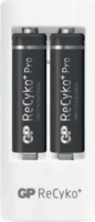 GP ReCyko+ 2x AA/AAA NiMH Akkumulátor töltő + 2db elem