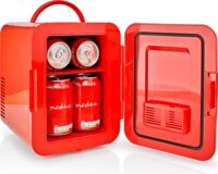 Nedis KAFR120CRD Hordozható Mini hűtő 4L - Piros