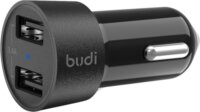 Budi BD622MINI 2 x USB-A Autós töltő - Fekete (17W)