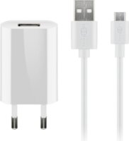 Goobay 44983 Micro-USB / USB-A Hálozati töltő készlet - Fehér (5W)