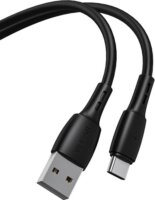 Vipfan Racing X05 USB-A apa - USB-C apa 2.0 Adat és töltő kábel - Fekete (1m)