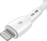 Vipfan Racing X05 USB-A apa - Lightning apa 2.0 iPhone töltő kábel - Fehér (3m)