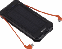 Sandberg 3in1 Solar Power Bank 10000mAh - Fekete