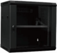 VCOM D1209 Fali rack szekrény 9U 600x510mm - Fekete