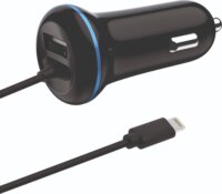 2GO USB / Lightning Autós töltő - Fekete (5V / 2,4A)