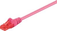 Goobay U/UTP CAT6 Patch kábel 1m - Magenta