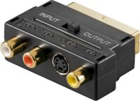 Goobay 50499 SCART apa - 3x RCA/Mini DIN anya Adapter