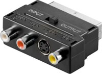 Goobay 50123 SCART apa - 3x RCA/Mini DIN anya Adapter