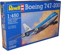 Revell Boeing 747-200 Jumbo-Jet repülőgép műanyag makett 1:450