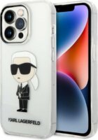 Karl Lagerfeld Ikonik NFT Apple iPhone 14 Pro Szilikon Tok - Átlátszó