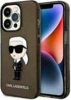 Karl Lagerfeld IML Ikonik NFT Apple iPhone 14 Pro Szilikon Tok - Fekete