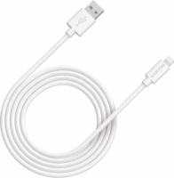 Canyon MFI C48 USB-A apa - Lightning apa 2.0 Adat és töltőkábel - Fehér (2m)