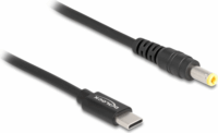 Delock 87978 USB-C apa - DC (5.5 x 2.5mm) apa Töltőkábel - Fekete (1.5m)