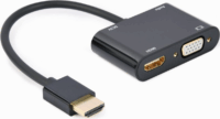 Gembird A-HDMIM-HDMIFVGAF HDMI apa - HDMI/VGA/Micro USB/Jack 3.5 anya Adapter
