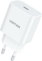 Vipfan E04 USB-C Hálózati töltő - Fehér (5V / 3A)