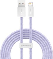 Baseus Dynamic 2 Series USB-A apa - Lightning apa 2.0 Adat és töltőkábel - Lila (2m)