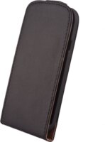 Leather case Elegance (Xperia Z1 mini) Fekete